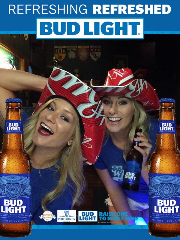 Selfie Portrait Bud Light Girls